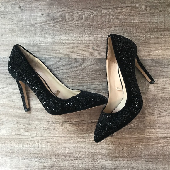 ZARA DAZZLING BLACK HEELS - Picture 2 of 8
